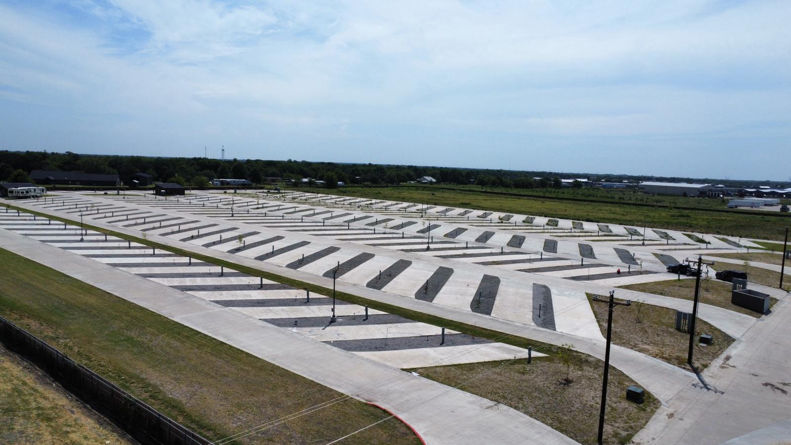 Aerial view of Super Park RV in Caddo Mills, Texas